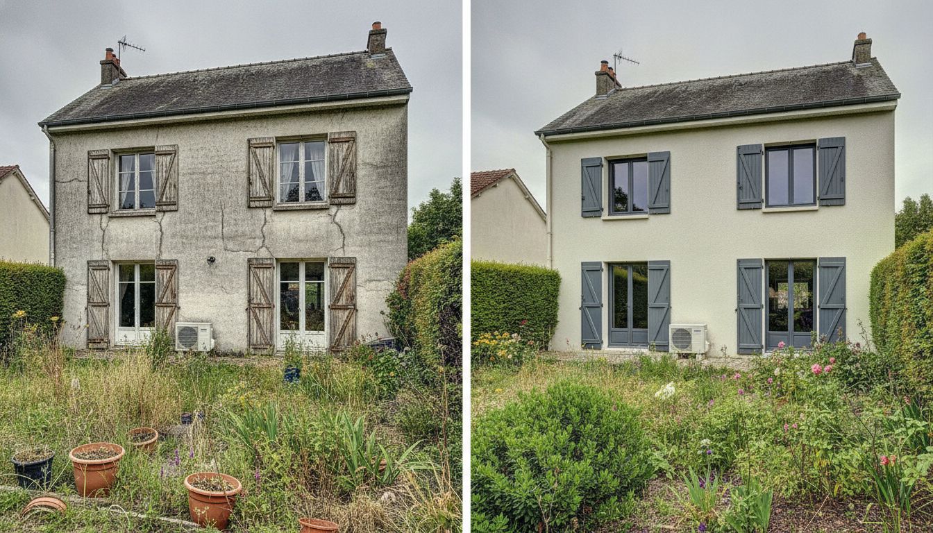 Maison individuelle après rénovation énergétique globale